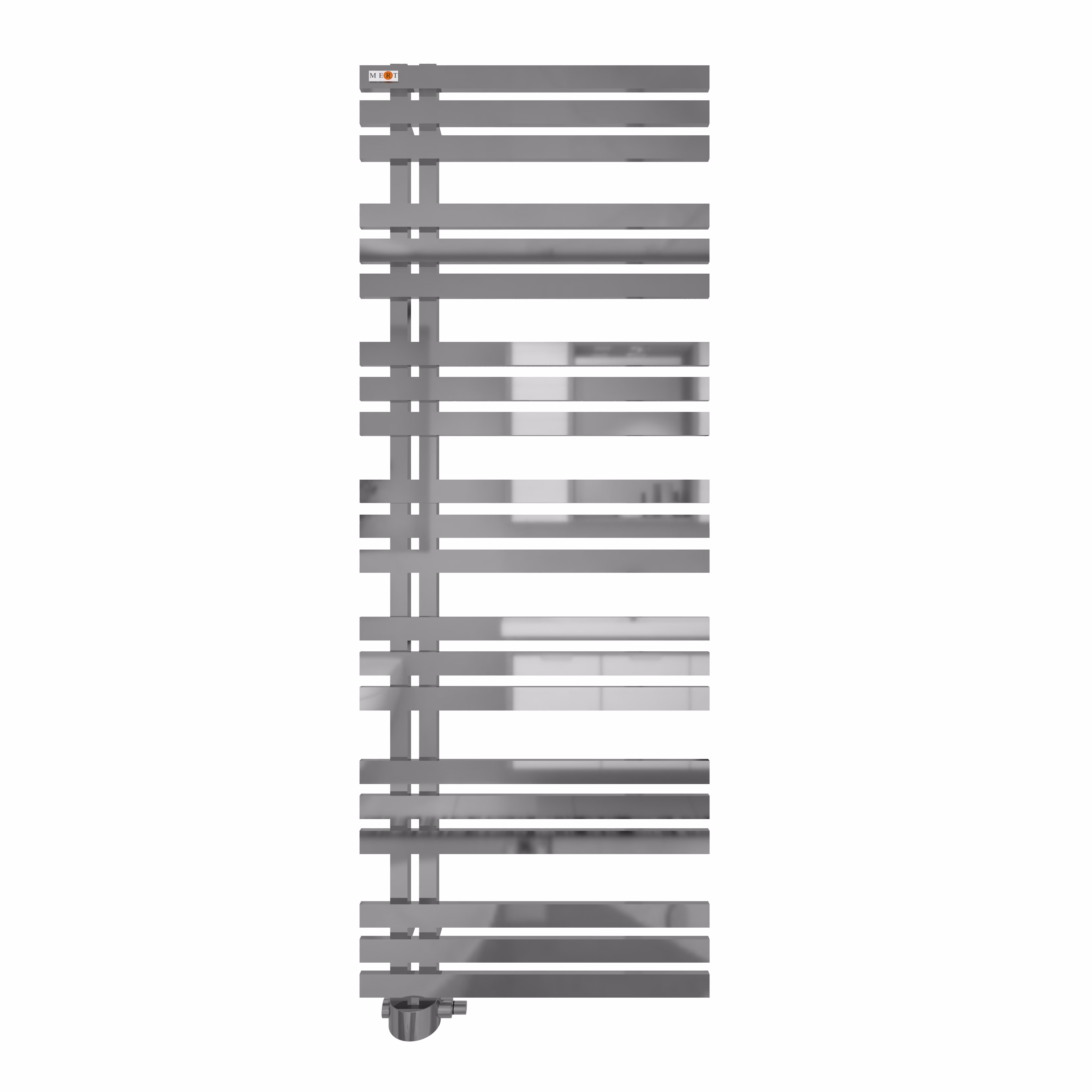 Mert Design Badheizkörper Modell Elen, Chrom, 500x800 mm