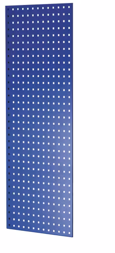 Lochplatten-Seitenblende, 90 x 1300 x 500 mm (H x T), RAL 5010 enzianblau von Schulte Lagertechnik aus der Kategorie Stecksystem