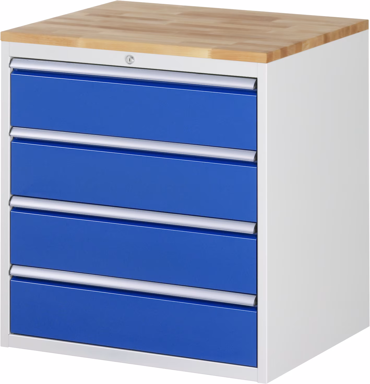 Schubladenschrank XL5.1, B770xT650xH825mm, Buche-Massiv-Top-25mm, 4xSchublade-Teilauszug von Rau Schubladenschrank XL5 aus der Kategorie Arbeitsplatzeinrichtung mit der Artikelnr. 03-XL5,1A-B,11