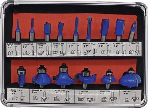 HM-Oberfräserkassette 973CT15A 15-teilig Schaft-Durchmesser 8mm HM FISCH-TOOLS aus der Kategorie Fräser mit der Teilenummer 4000863199