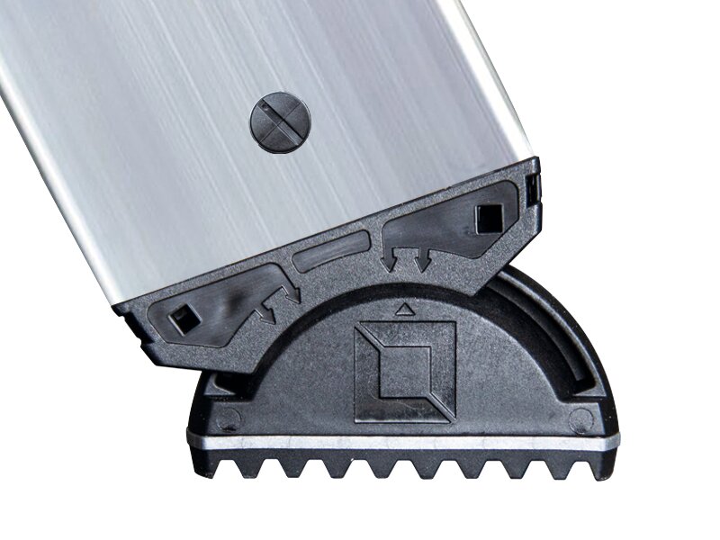 Produktbild Detailansicht 3815309 Munk Stufen-Stehleiter beidseitig begehbar mit Rollen 2x12 Stufen