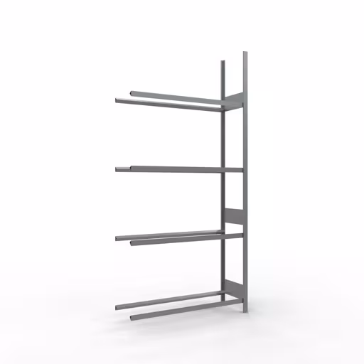 Anbauregal, Räder-/Reifenregal, 2750 x 1300 x 400 mm (HxBxT), verzinkt, 4 Lagerebenen á 150 kg Fachlast pro Ebene aus der Kategorie Autoteilelagerung mit der Artikelnummer 20995