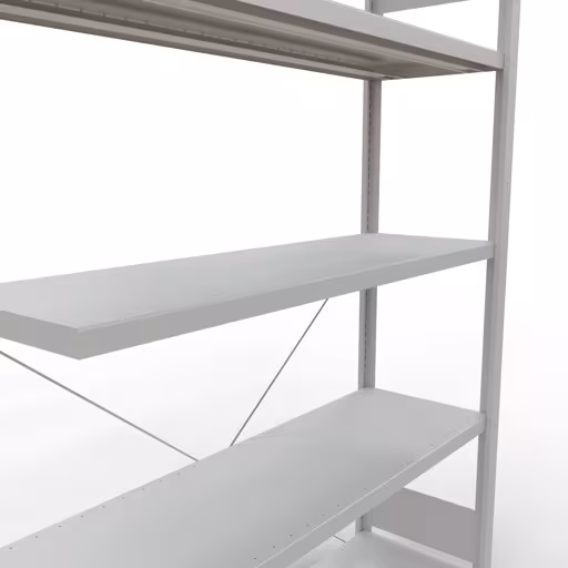 Abbildung Nr 13 des Artikels Stecksystem Anbauregal 2000x1300x400 mm, Typ 250 kg, lichtgrau aus der Produktgruppe Stecksystem von der Marke Schulte Lagertechnik