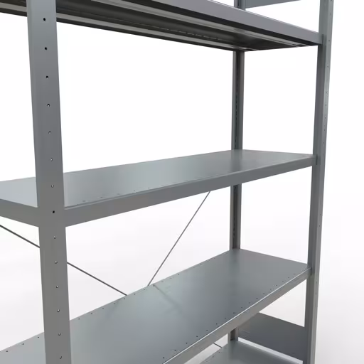 Stecksystem Grundregal 2000x1300x400 mm, Typ 250 kg, verzinkt von Schulte Lagertechnik mit der Artikelnr. 12940-130