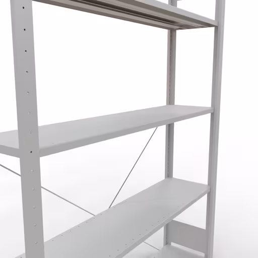 Stecksystem Grundregal 2000x1300x300 mm, Typ 150 kg, lichtgrau von der Marke Schulte Lagertechnik aus der Produktreihe Stecksystem