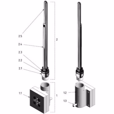 Heizstab für Regler der KTX Serie, 400 Watt