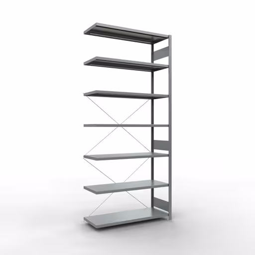 Stecksystem Anbauregal 3000x1300x500 mm, Typ 250 kg, verzinkt aus der Kategorie Anbauregal mit der Artikelnummer 12957-130