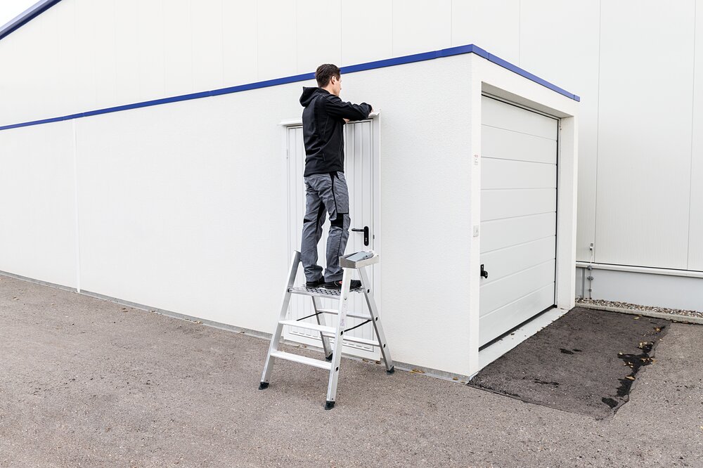 Milieubild 2177761 Munk Klapptritt beidseitig begehbar Alu natur 3 Stufen