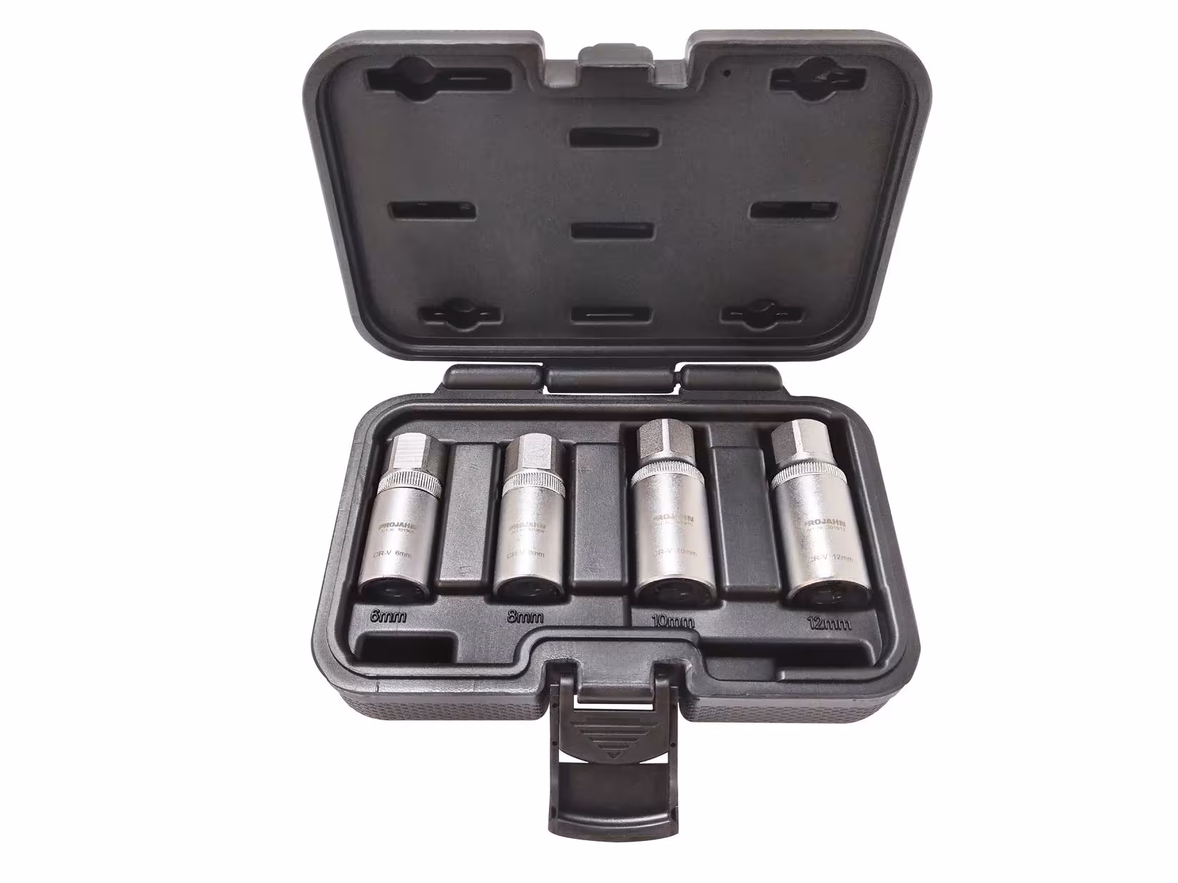 1/2" (12.5mm) Steckschlüssel-Satz für Gewindestangen, Stockschrauben und Stehbolzen M6-M8-M10-M12 4-teilig von der Marke PROJAHN 1/2" (12.5mm) Steckschlüssel-Satz für Gewindestangen, Stockschrauben und Stehbolzen M6-M8-M10-M12 4-teilig aus der Kategorie Steckschlüssel Sätze & Einzelteile mit der Artikelnummer 3063