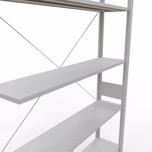 Stecksystem Anbauregal 3000x1300x300 mm, Typ 150 kg, lichtgrau von der Marke Schulte Lagertechnik aus der Produktreihe Stecksystem
