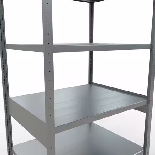 Abbildung Nr 10 des Artikels Grundregal, Fachbodenregal Stecksystem MULTIplus250, 2500 x 1000 x 800 mm (HxBxT), 6 Fachböden, Längenriegel, verzinkt aus der Produktgruppe Stecksystem von der Marke Schulte Lagertechnik