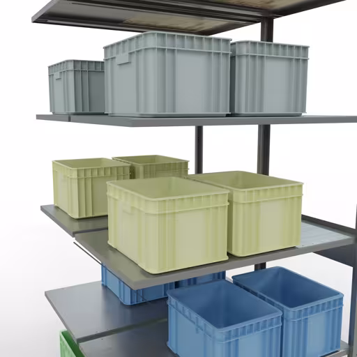 Anbauregal, Doppelregal, Fachbodenregal Stecksystem MULTIplus150, 2500 x 1000 x (2x600) mm (HxBxT), 2x6 Fachböden, Kreuzstrebe, verzinkt von der Marke Schulte Lagertechnik aus der Produktreihe Fachbodenregale