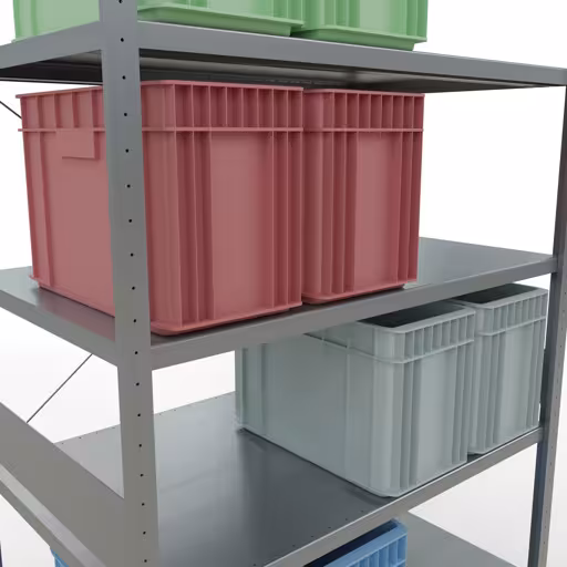 Produktbild Nr 12 des Artikels Stecksystem Grundregal 3000x1300x800 mm, Typ 250 kg, verzinkt Abbildung Nr 12 des Artikels Stecksystem Grundregal 3000x1300x800 mm, Typ 250 kg, verzinkt aus der Produktgruppe Stecksystem von der Marke Schulte Lagertechnik