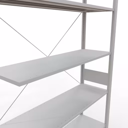 Stecksystem Anbauregal 3000x1300x400 mm, Typ 150 kg, lichtgrau von der Marke Schulte Lagertechnik aus der Produktreihe Stecksystem