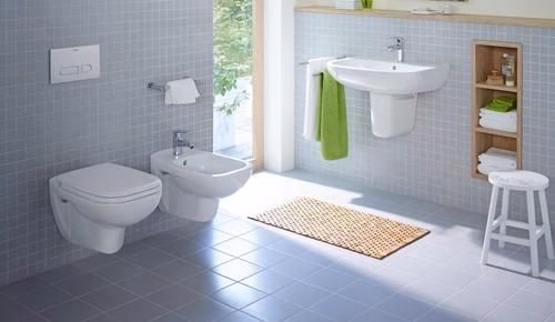 Detailbild 4043042 Duravit Wand-WC-Set D-Code, rimless, Tiefspüler, weiß, inklusive WC-Sitz mit Absenkautomatik
