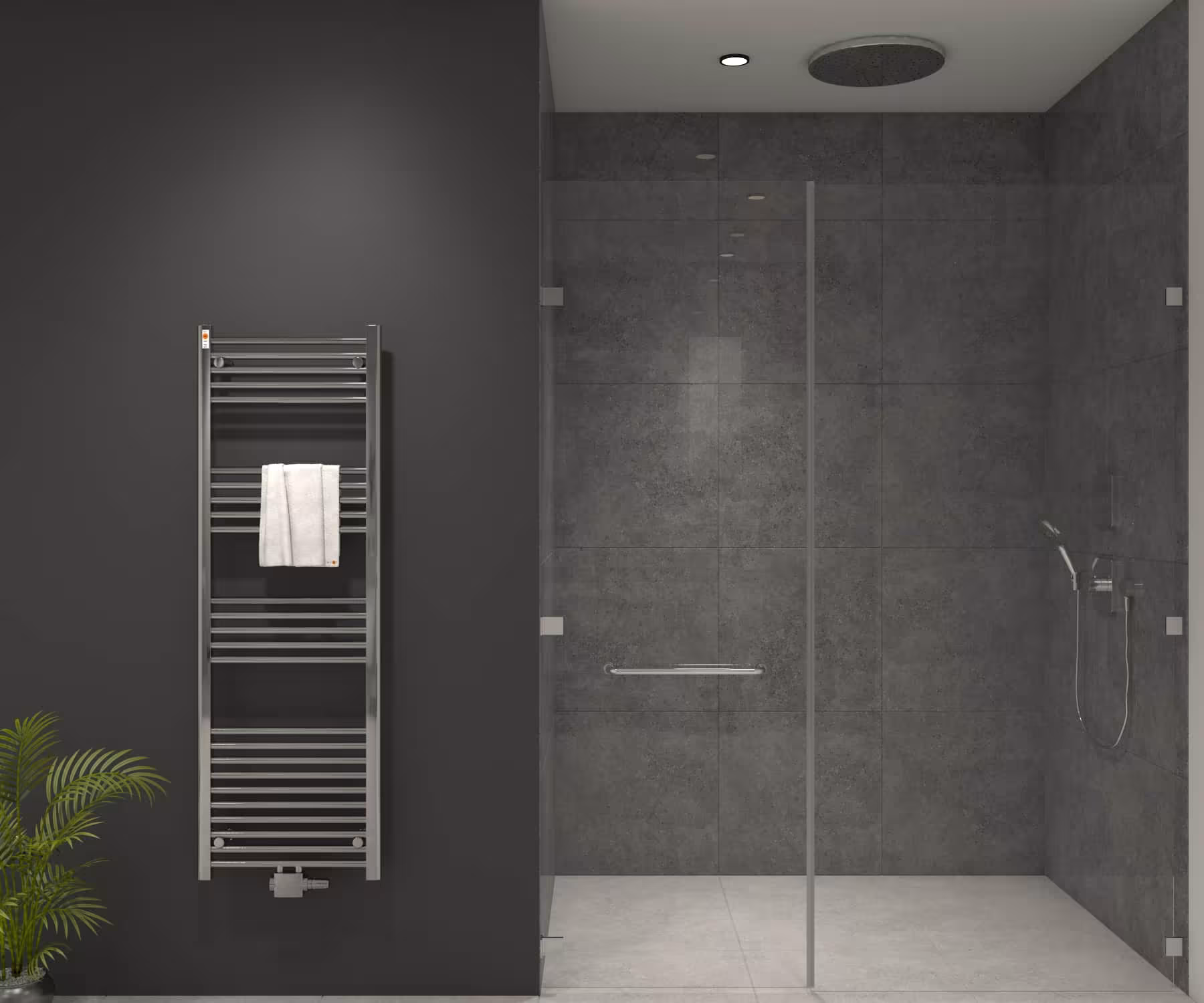 MERT Badheizkörper Chrom gerade, Mittelanschluss Typ Größe: 500x1500 mm aus der Kategorie Bad-Heizkörper mit der Artikelnr. 3-50x150-M