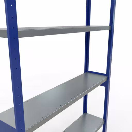 Abbildung Nr 14 des Artikels Grundregal, Fachbodenregal Stecksystem MULTIplus250, 3000 x 1300 x 300 mm (HxBxT), 7 Fachböden, Längenriegel, RAL 5010 enzianblau/verzinkt aus der Produktgruppe Stecksystem von der Marke Schulte Lagertechnik