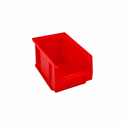 Sichtlagerkasten, TxBxH 230x150x125mm, rot, Polypropylen aus der Kategorie Kleinteilelagerung mit der Artikelnummer 20226