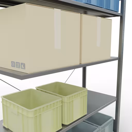 Produktbild Nr.8 des Artikels Stecksystem Anbauregal 2000x1300x500 mm, Typ 150 kg, verzinkt aus der Produktreihe Stecksystem von der Marke Schulte Lagertechnik