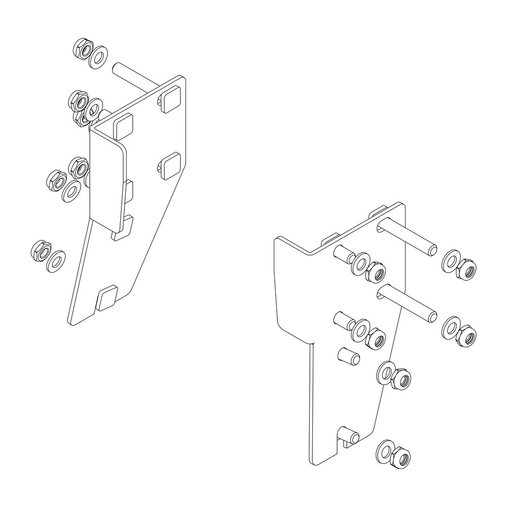 Munk Montagesatz für Stützteil aus der Kategorie Steigtechnik Zubehör & Ersatzteile mit der Artikelnr. 800016