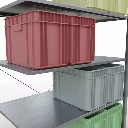 Stecksystem Anbauregal 2000x1300x800 mm, Typ 150 kg, verzinkt mit der Artikelnr. 12785-130 Stecksystem Anbauregal 2000x1300x800 mm, Typ 150 kg, verzinkt von Schulte Lagertechnik aus der Kategorie Stecksystem