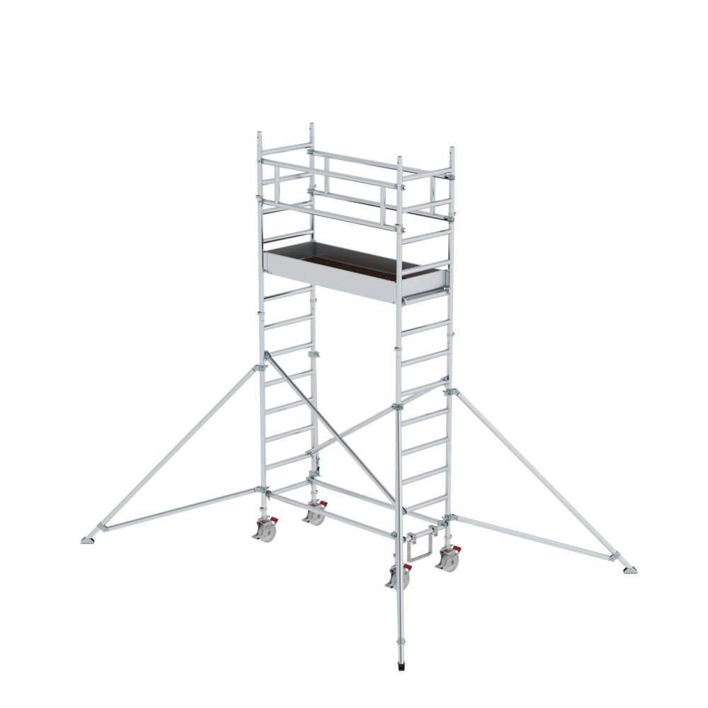 Munk Rollgerüst 0,75 x 1,80 m mit Ausleger Plattformhöhe 3,35 m von Günzburger Steigtechnik Munk Rollgerüst 0,75 x 1,80 m mit Ausleger aus der Kategorie Rollgerüste mit der Artikelnr. 154348