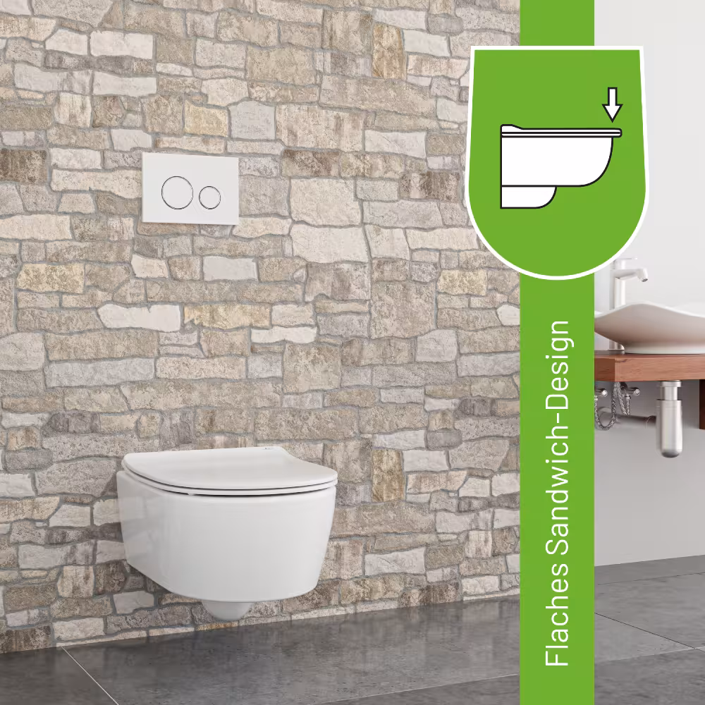 Abbildung Nr 14 des Artikels Deluxe WC-Sitz D800 D-Form Weiß mit Absenkautomatik u.a. für Laufen Pro, Vitra S50 aus der Produktgruppe Badkeramik von der Marke LUVETT