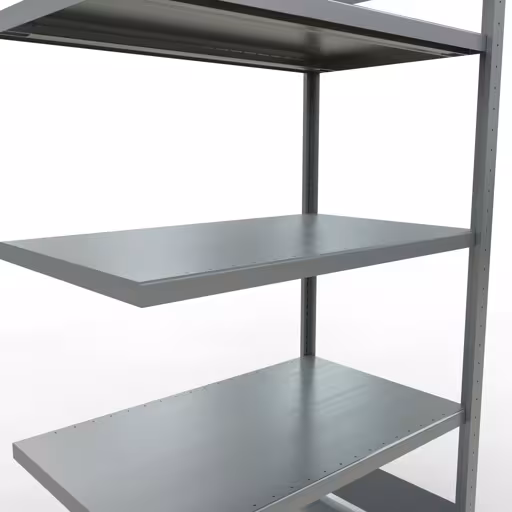 Abbildung Nr 8 des Artikels Anbauregal, Fachbodenregal Stecksystem MULTIplus330, 2000 x 1000 x 600 mm (HxBxT), 5 Fachböden, Längenriegel, verzinkt aus der Produktgruppe Stecksystem von der Marke Schulte Lagertechnik