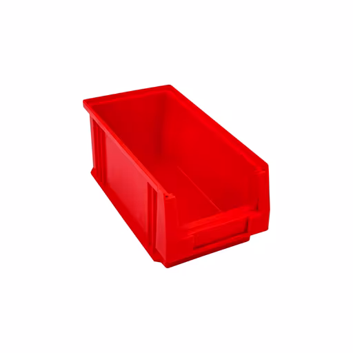 Sichtlagerkasten, TxBxH 290x150x125 mm, rot, Polypropylen aus der Kategorie Kleinteilelagerung mit der Artikelnummer 20221