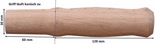 Detailbild 3983906 Holzgriff Buchenholz L180xB30xH30mm für Schubkarre Praktica 1 PA im Beutel CAPITO