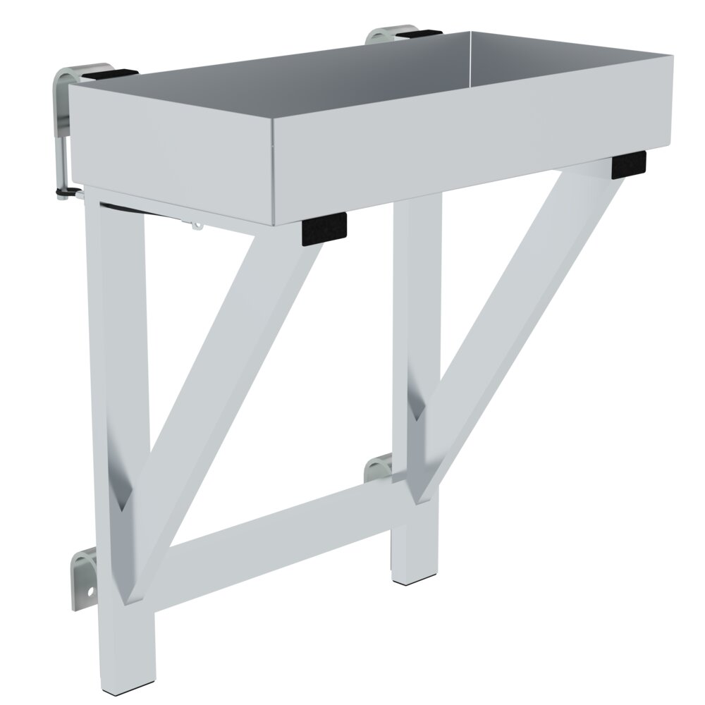 Munk Ablageschale für Geländer 100 x 300 x 600 ab 800mm Stufenbreite aus der Kategorie Steigtechnik Zubehör & Ersatzteile mit der Artikelnr. 300130