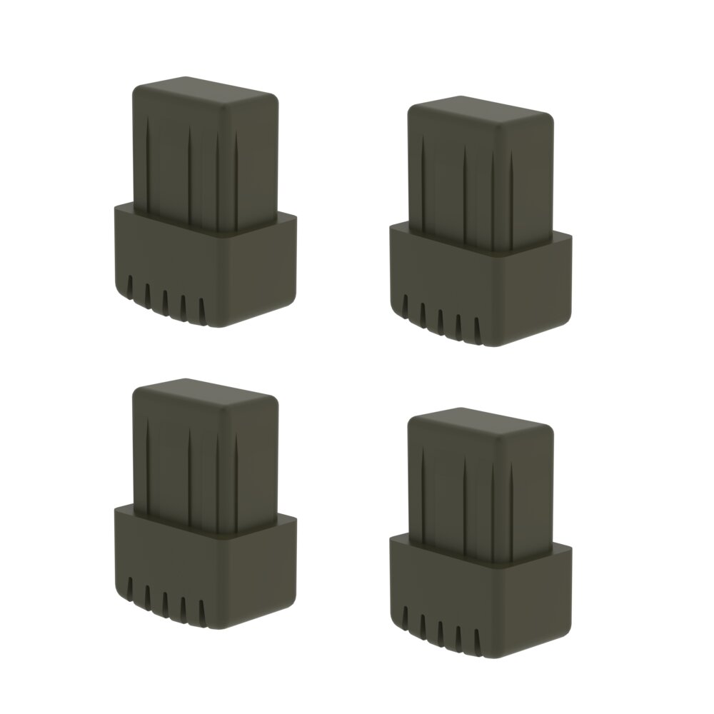 Munk Innenschuh Stahl-Holz-Tritte Satz mit 4 Stück