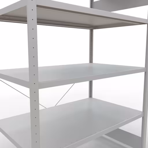 Abbildung Nr 8 des Artikels Stecksystem Grundregal 2000x1300x800 mm, Typ 250 kg, lichtgrau aus der Produktgruppe Stecksystem von der Marke Schulte Lagertechnik