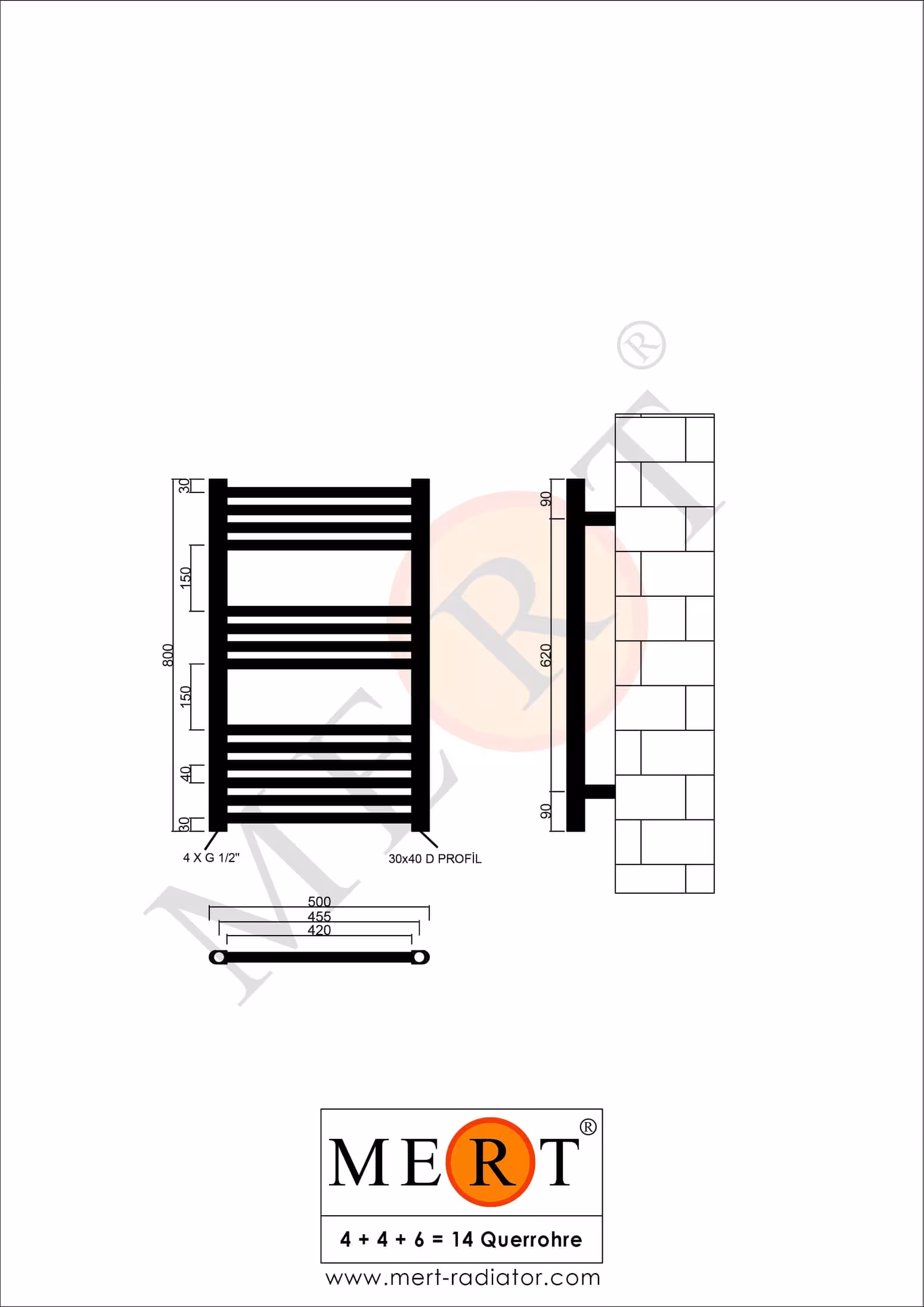 MERT Austausch Badheizkörper weiß gerade, Standard re/li Anschluss (KEIN Mittelanschluss) Ausführung Größe: 500x1200 mm mit der GTIN 4260289850055 MERT Austausch Badheizkörper weiß gerade, 500*800 mm, Standard re/li Anschluss (KEIN Mittelanschluss) von MERT mit der Artikelnr. 1-50x080-S