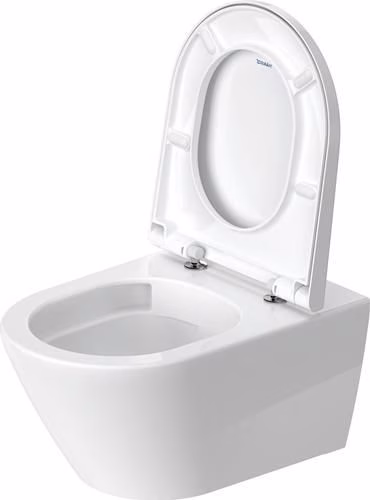 Detailbild 4018674 Duravit Wand-WC Set 540 mm D-Neo Weiß, Tiefspüler rimless, WC-Sitz mit Absenkautomatik, inklusive Durafix