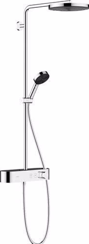 Hansgrohe Showerpipe PULSIFY 260 1jet mit Brausethermostat chrom aus der Kategorie Dusch-Set`s/-Systeme/-Zubehör mit der Teilenummer 6000698706
