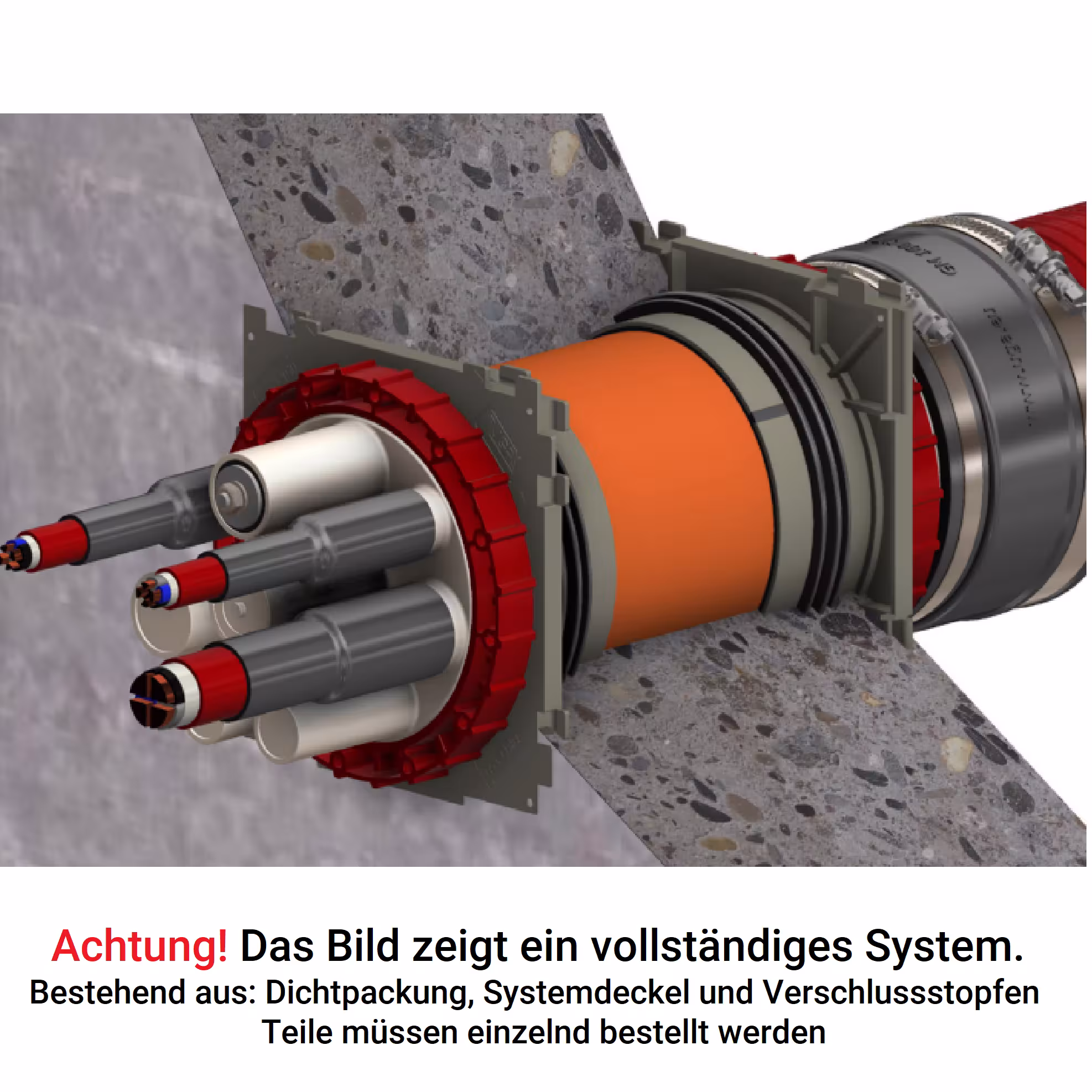 Doppel-Dichtpackung-Bajonett BKD150-K2 von der Marke UGA System-Technik aus der Kategorie Kabelschutz