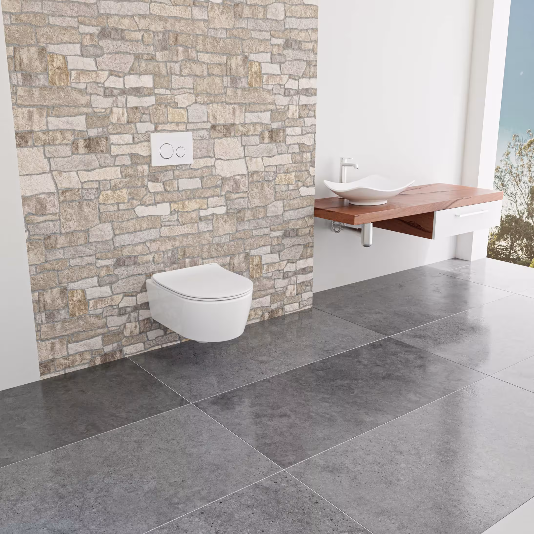 Deluxe WC-Sitz D800 D-Form Weiß mit Absenkautomatik u.a. für Laufen Pro, Vitra S50 von der Marke LUVETT aus der Produktreihe Badkeramik