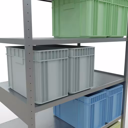 Abbildung Nr 8 des Artikels Stecksystem Grundregal 2500x1300x800 mm, Typ 250 kg, verzinkt aus der Produktgruppe Stecksystem von der Marke Schulte Lagertechnik