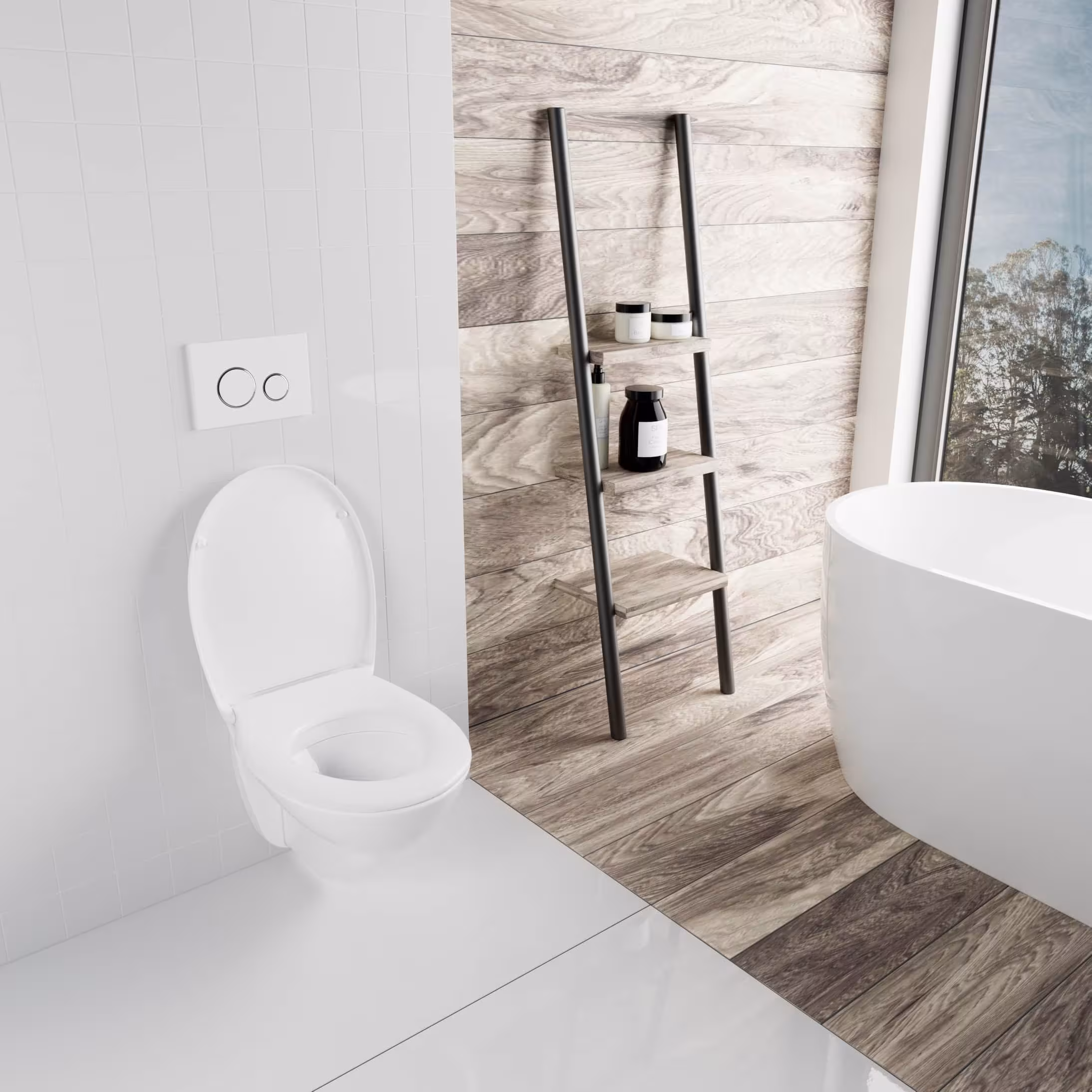 WC-Sitz C770 Weiß oval mit Absenkautomatik von der Marke LUVETT aus der Produktreihe Badkeramik