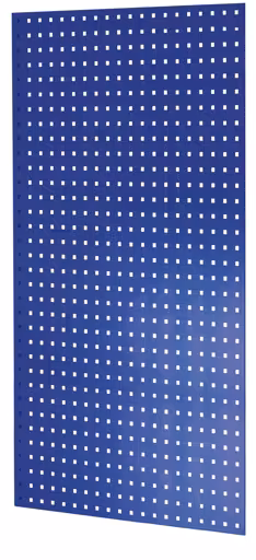 Lochplatten-Seitenblende, 90 x 1300 x 800 mm (H x T), RAL 5010 enzianblau aus der Kategorie Zubehör mit der Artikelnummer 35676-B