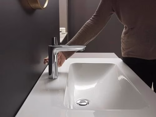 Hansgrohe Einhebel-Waschtischmischer TALIS E 150 Nennweite 15 mit Ablaufgarnitur G 1 1/4 Zoll chrom