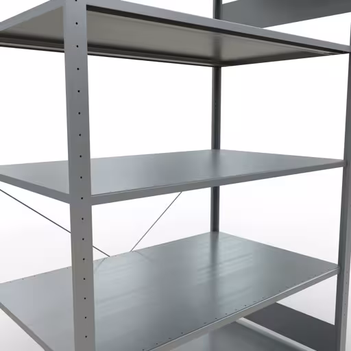 Zusatzbild des Artikels Stecksystem Grundregal 2000x1300x800 mm, Typ 150 kg, verzinkt aus Grundregal
