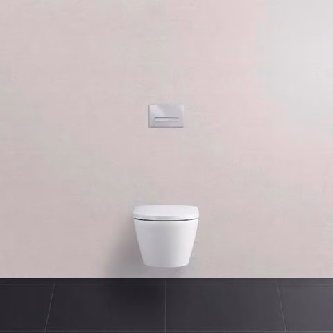 Duravit Wand-WC Set 540 mm D-Neo Weiß, Tiefspüler rimless, WC-Sitz mit Absenkautomatik, inklusive Durafix