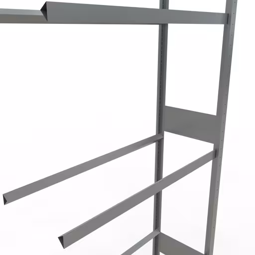 Abbildung Nr 12 des Artikels Anbauregal, Räder-/Reifenregal, 3500 x 1050 x 400 mm, verzinkt, 5 Lagerebenen á 150 kg Fachlast pro Ebene aus der Produktgruppe Fachbodenregale von der Marke Schulte Lagertechnik