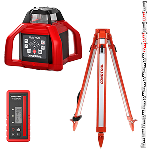 Professioneller Roto HVR SET, H+V Rotationslaser mit ROTEM Laserstrahl von der Marke Condtrol Professioneller Roto HVR SET, H+V Rotationslaser mit ROTEM Laserstrahl aus der Kategorie Rotationslaser mit der Teilenummer 7-2-094