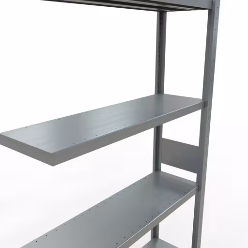 Abbildung Nr 10 des Artikels Anbauregal, Fachbodenregal Stecksystem MULTIplus330, 3000 x 1000 x 300 mm (HxBxT), 7 Fachböden, Längenriegel, verzinkt aus der Produktgruppe Stecksystem von der Marke Schulte Lagertechnik