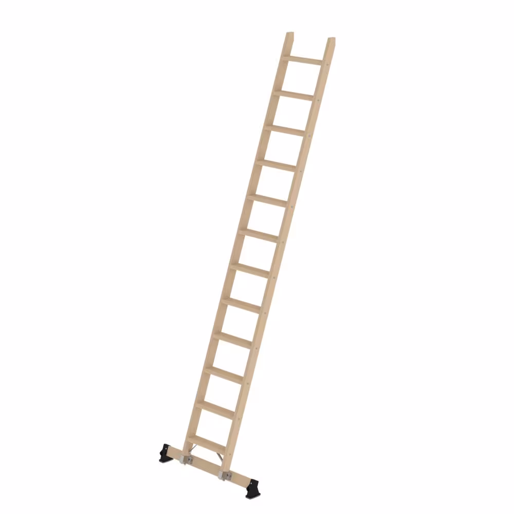 Entdecken Sie Stufen-Anlegeleiter Holz mit nivello®-Traverse 12 Stufen aus der Kategorie Anlegeleitern mit der Artikelnr. 33732 im qpool24 Online Shop