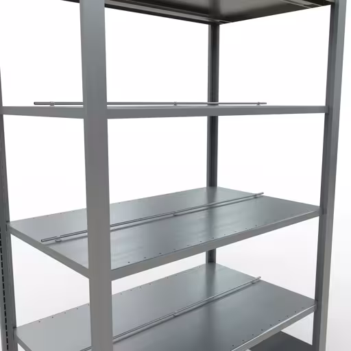 Grundregal, Büro-Fachbodenregal Stecksystem MULTIplus150, 2000 x 1000 x 600 mm (HxBxT), 6 Fachböden, Längenriegel, verzinkt, mit Mittelanschlag aus der Kategorie Stecksystem mit der GTIN 4004514220080 Grundregal, Büro-Fachbodenregal Stecksystem MULTIplus150, 2000 x 1000 x 600 mm (HxBxT), 6 Fachböden, Längenriegel, verzinkt, mit Mittelanschlag von der Marke Schulte Lagertechnik aus der Produktreihe Büroregale