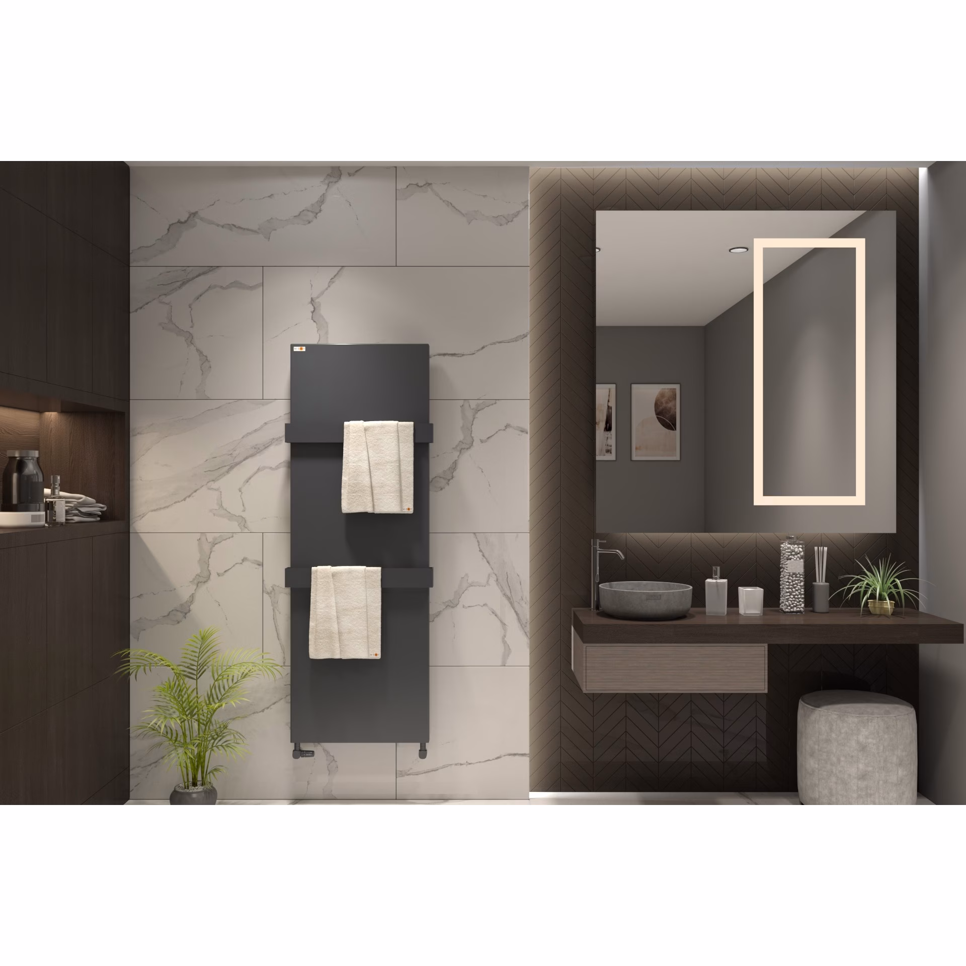 Ohne Text 4957294867457978969 MERT Design Cover - Abdeckung für alte Badheizkörper im Maß 400x1200 mm, Anthrazit